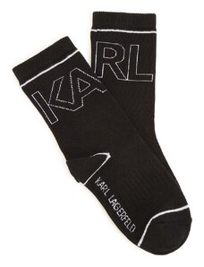 Dječje čarape Karl Lagerfeld 2-pack boja: crna