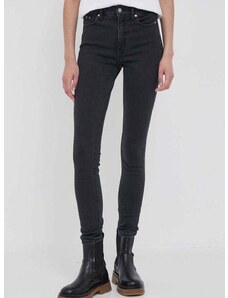Traperice Calvin Klein Jeans za žene, boja: crna