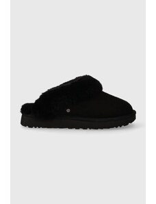 Kućne papuče od brušene kože UGG Classic Slipper II boja: crna, 1130876.BLK-BLK