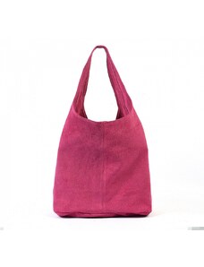Luksuzna Talijanska torba od prave kože VERA ITALY "Jasone", boja fuksija, 32x35cm