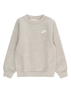 Nike Sportswear Sweater majica 'Club Fleece' siva melange / bijela
