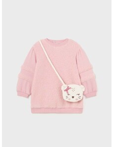 Haljina za bebe Mayoral boja: ružičasta, mini, oversize