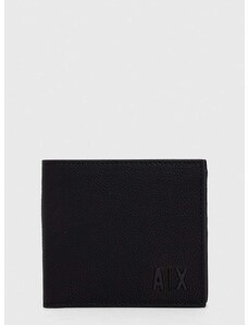 Kožni novčanik Armani Exchange za muškarce, boja: crna, 958097 3F892