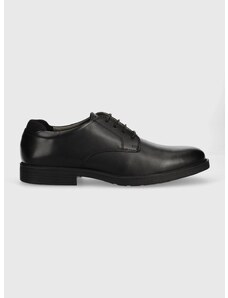 Kožne cipele Geox boja: crna