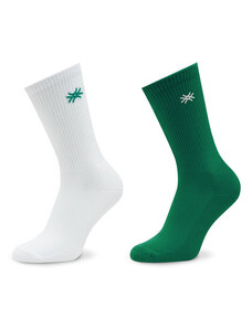 Set od 2 para dječjih visokih čarapa United Colors Of Benetton