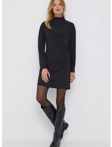 Haljina Calvin Klein boja: crna, mini, uska