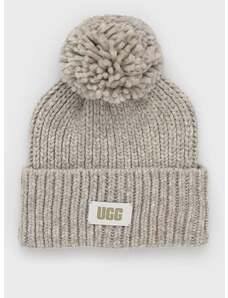 Kapa s dodatkom vune UGG boja: siva