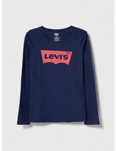 Dječja pamučna majica dugih rukava Levi's