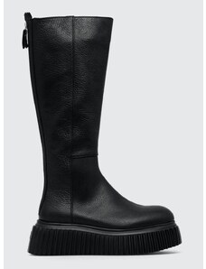 AGL Kožne čizme Merrell MILAGROS BOOT za žene, boja: crna, s platformom, D751560PGKI0121013