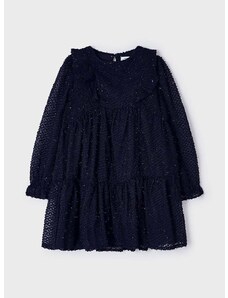 Dječja haljina Mayoral boja: tamno plava, mini, oversize