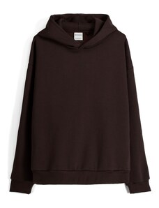 Bershka Sweater majica tamno smeđa