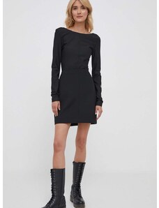 Suknja Calvin Klein boja: crna, mini, pencil
