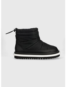 Čizme za snijeg Tommy Jeans TJW PADDED FLAT BOOT boja: crna, EN0EN02292