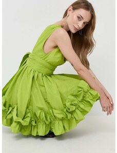 Haljina Pinko boja: zelena, mini, širi se prema dolje