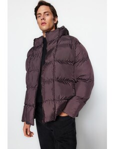 Trendyol muška smeđa predimenzionirana zimska jakna otporna na vjetar