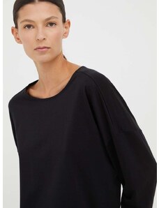 Majica dugih rukava Drykorn za žene, boja: crna