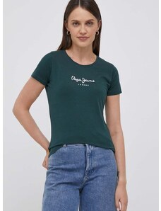 Majica kratkih rukava Pepe Jeans za žene, boja: zelena