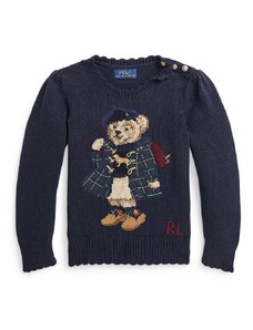 Dječji pamučni pulover Polo Ralph Lauren boja: crna, lagani