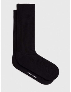 Čarape Samsoe Samsoe za muškarce, boja: crna