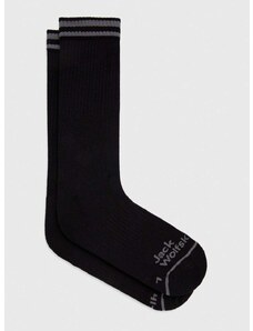 Čarape Jack Wolfskin 2-pack boja: crna