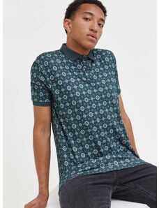Polo majica Abercrombie & Fitch za muškarce, boja: zelena, s uzorkom