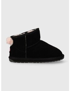 Dječje cipele za snijeg od brušene kože Emu Australia K12953 Rigel Kids boja: crna