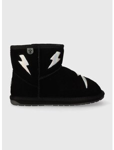 Dječje cipele za snijeg od brušene kože Emu Australia K12985 Barton Lightning boja: crna