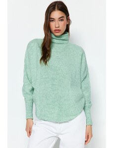 Trendyol metvica super široko pristajanje mekana teksturirana rukava šišmiša detalj pletenina džemper