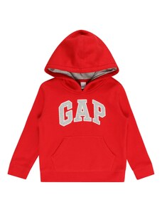 GAP Sweater majica siva / crvena / bijela