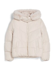 Bershka Zimska jakna ecru/prljavo bijela