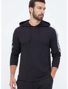 Homewear dukserica Michael Kors boja: crna, s kapuljačom, s aplikacijom