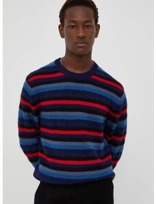Vuneni pulover PS Paul Smith za muškarce, boja: tamno plava