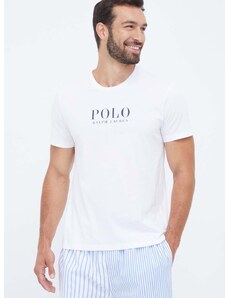 Pamučna pidžama Polo Ralph Lauren boja: plava, s uzorkom