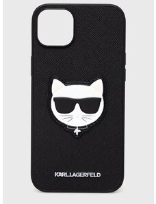 Etui za telefon Karl Lagerfeld iPhone 14 Plus 6,7" boja: crna