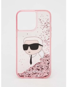 Etui za telefon Karl Lagerfeld iPhone 14 Pro Max 6,7" boja: ružičasta