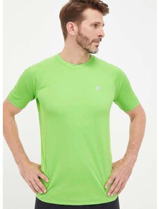 Majica kratkih rukava za trčanje Fila Ridgecrest boja: zelena, bez uzorka