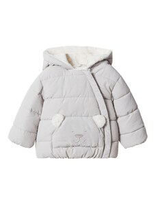 MANGO KIDS Zimska jakna ecru/prljavo bijela / svijetlosiva