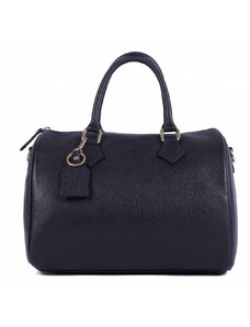Luksuzna Talijanska torba od prave kože VERA ITALY "Krispa", boja tamnoplava, 25x29cm
