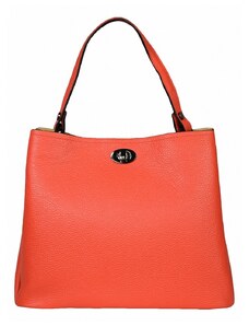 Luksuzna Talijanska torba od prave kože VERA ITALY "Oxetta", boja crvena, 28x28cm