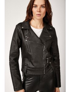 Bigdart 1025 Bajkerska jakna od umjetne kože - crna