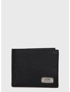 Kožni novčanik Armani Exchange muški, boja crna, 958433 CC843