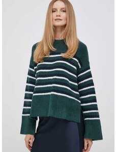 Pulover s dodatkom vune Pepe Jeans za žene, boja: zelena