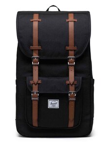 Ruksak Herschel Little America Backpack boja: crna, veliki, bez uzorka