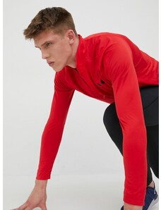 Majica dugih rukava Under Armour za muškarce, boja: crvena, jednobojni model
