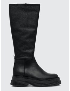 Kožne čizme Steve Madden Gylana za žene, boja: crna, s platformom, SM11002676