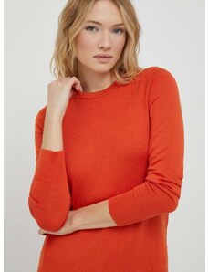 Pulover Lauren Ralph Lauren za žene, boja: narančasta, lagani