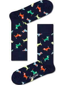 Čarape Happy Socks Puppy Love za muškarce, boja: plava