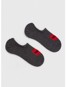 Čarape HUGO 2-pack za muškarce, boja: siva