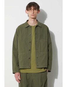 Pamučna jakna A.P.C. boja: zelena, za prijelazno razdoblje