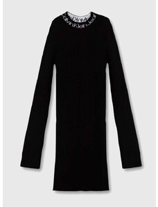 Haljina Calvin Klein Jeans boja: crna, mini, uska